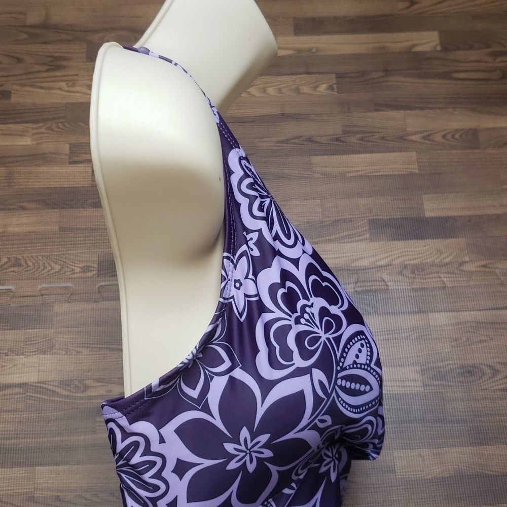 Swim Suit Top Purple size Large - Picture 5 of 12